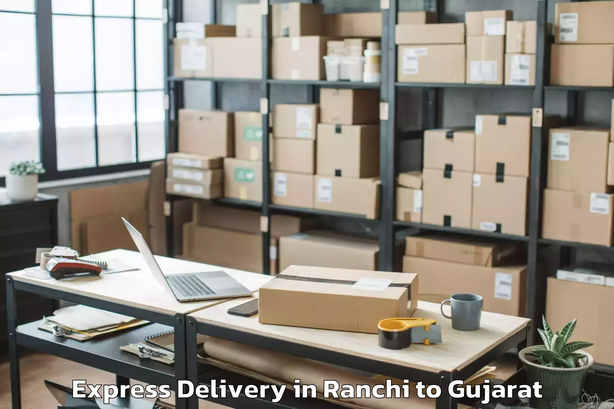 Book Ranchi to Upleta Express Delivery Online